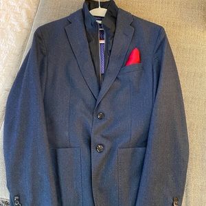 Ted Baker London - Navy Check Two Button - Zip Liner - Stretch Wool - Sport Coat